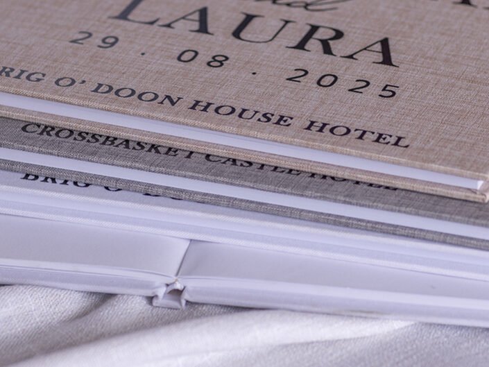 Guest book side view